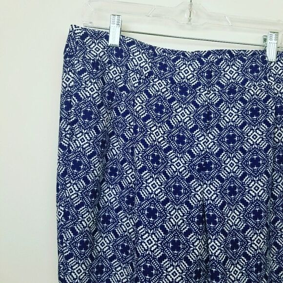 J.Crew Tile Medallion Print Pants. Blue. 12#021 - Picture 3 of 9